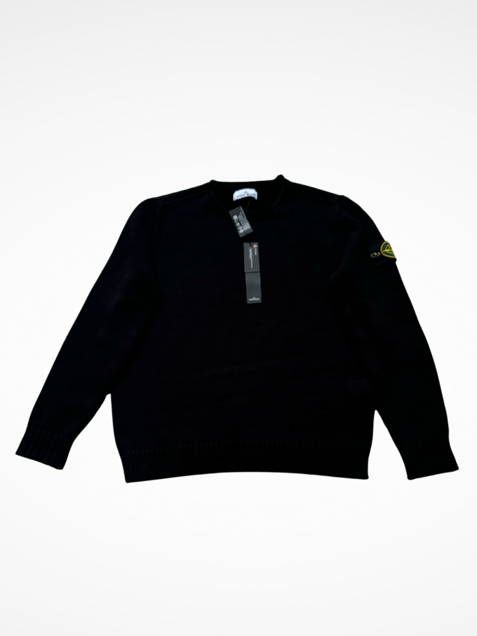 Stone Island Black Cable Thick Knit Sweater Large: New
