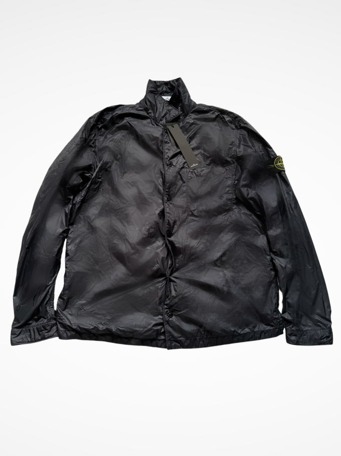 Stone Island Zipped Overshirt Blue Large: New