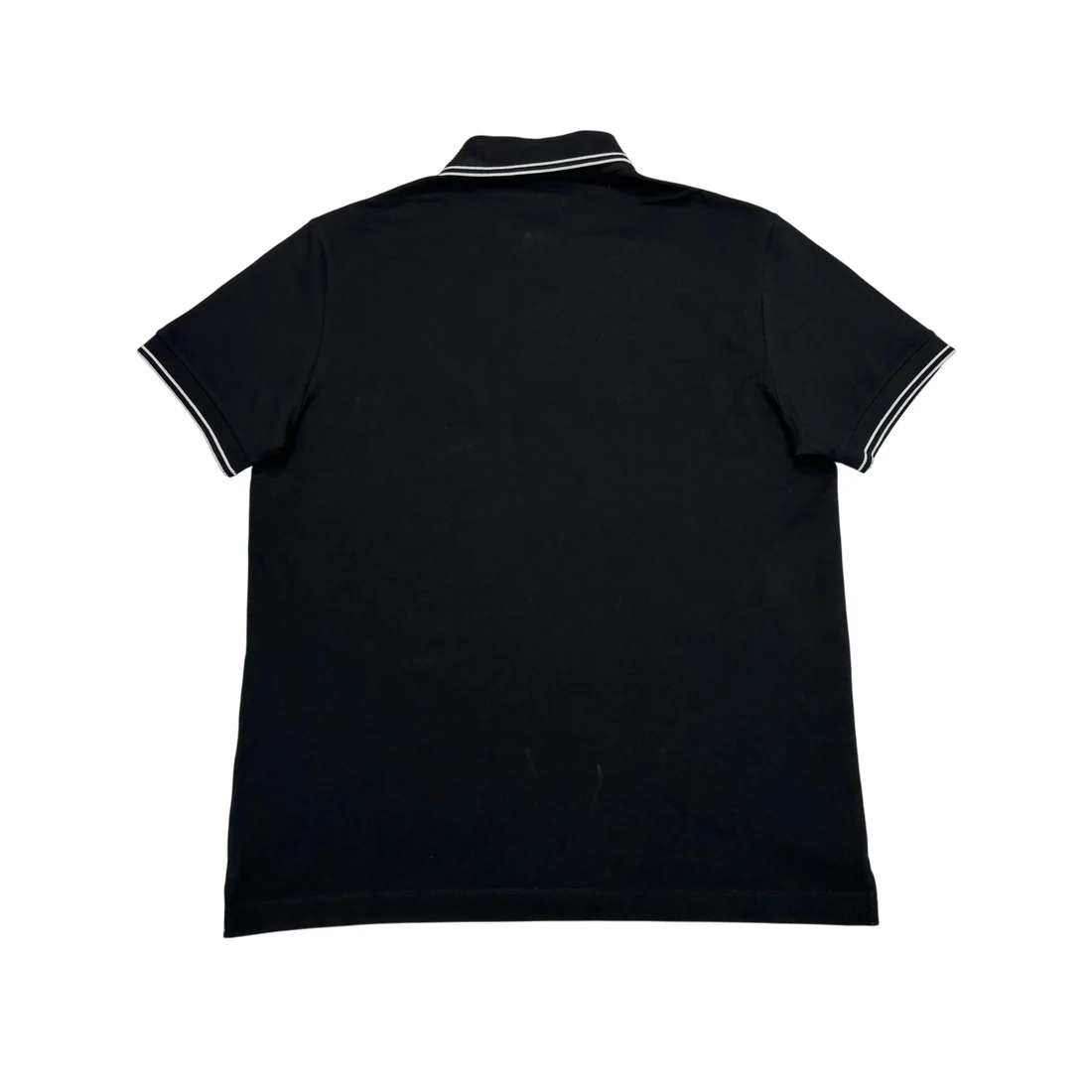 Stone Island Black Patch Logo Polo Shirt - Image 2