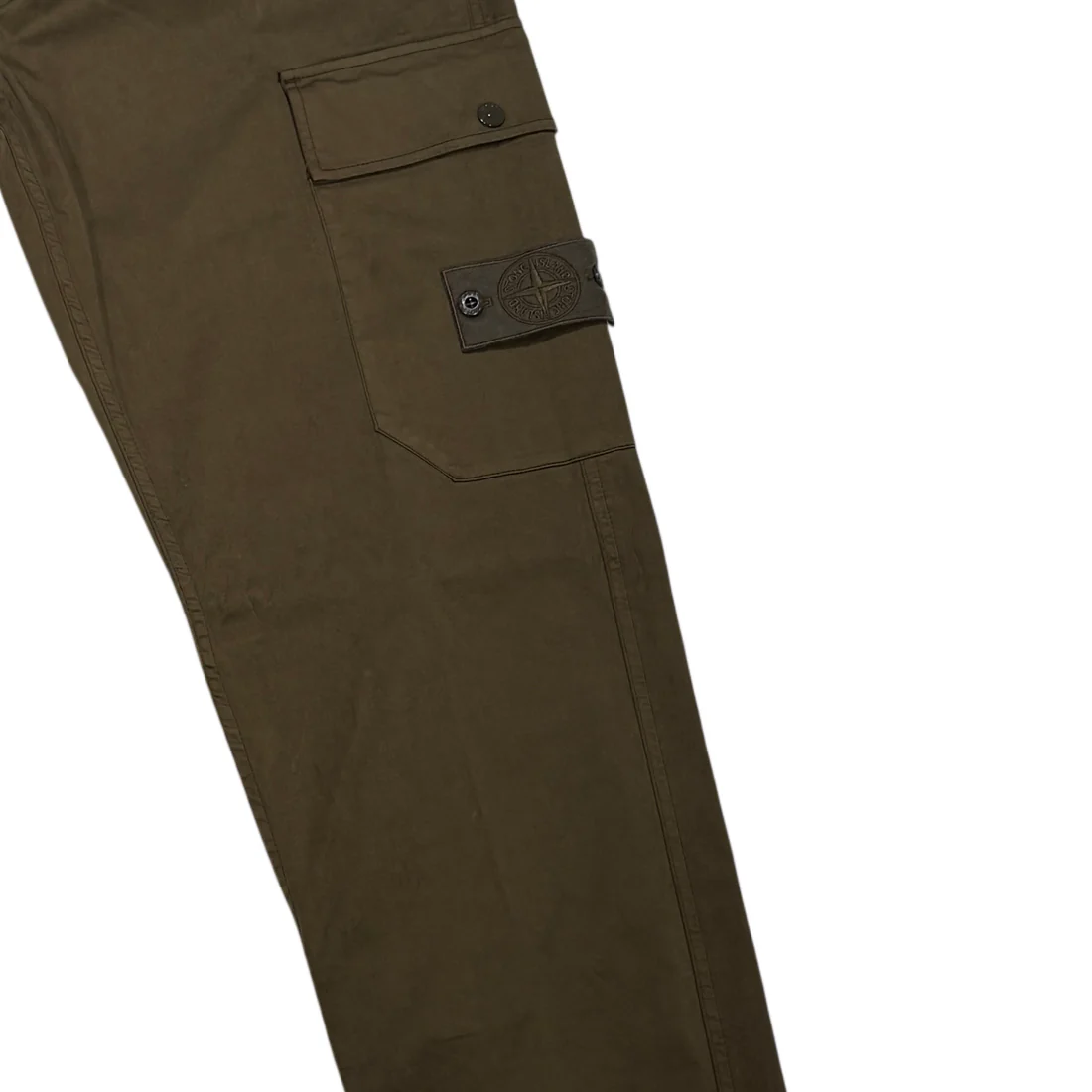 Stone Island Brown Ghost Green Trousers - Image 4